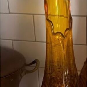 Amber Glass Vase
